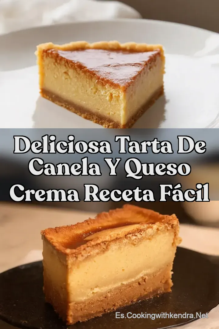 Deliciosa Tarta de Canela y Queso Crema Receta F&aacute;cil