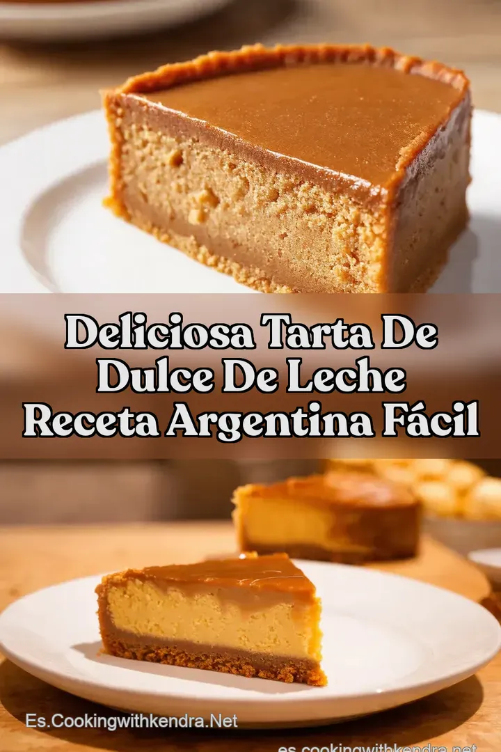 Deliciosa Tarta de Dulce de Leche Receta Argentina F&aacute;cil