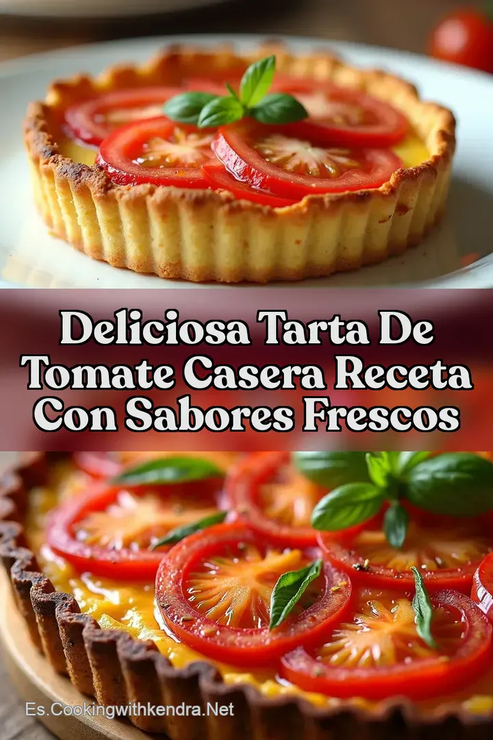 Deliciosa Tarta de Tomate Casera Receta con Sabores Frescos