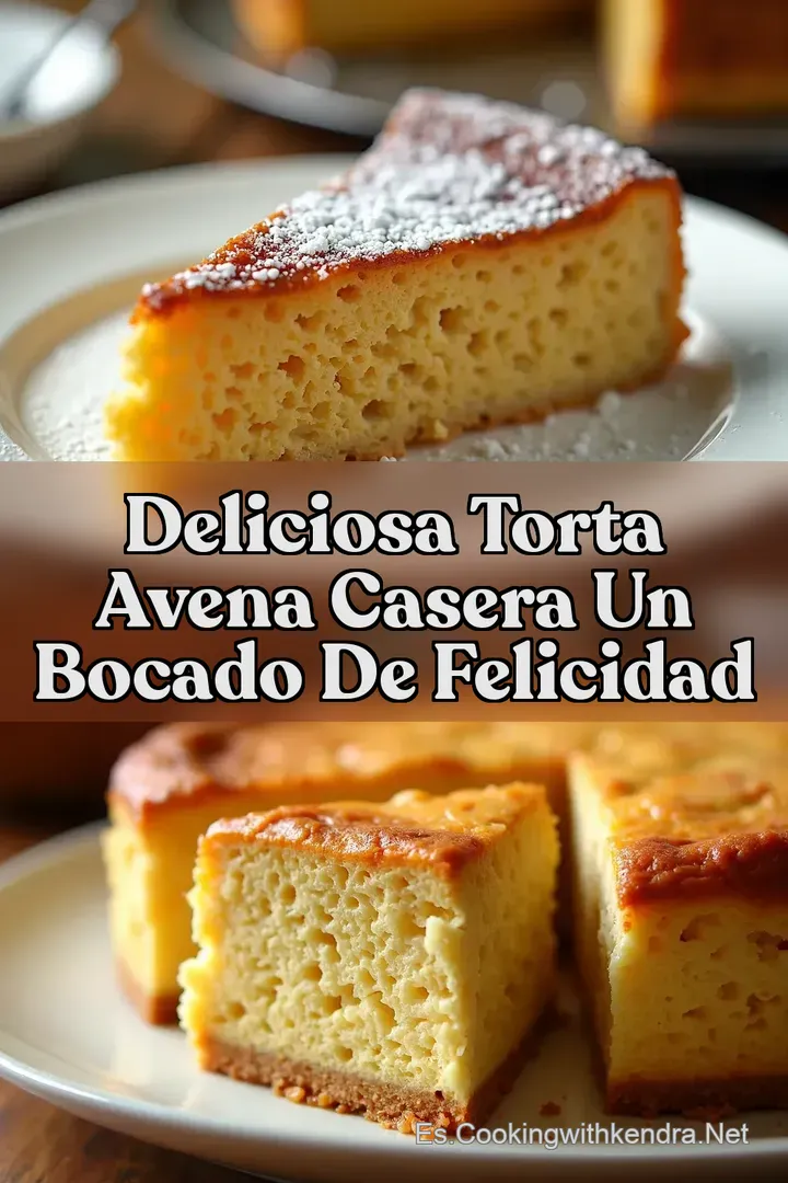 Deliciosa Torta Avena Casera Un Bocado de Felicidad