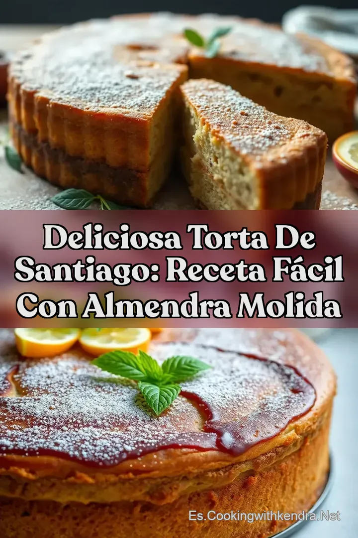 Deliciosa Torta de Santiago: Receta F&aacute;cil con Almendra Molida