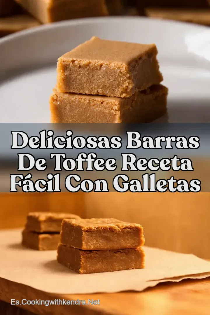 Deliciosas Barras de Toffee Receta F&aacute;cil con Galletas