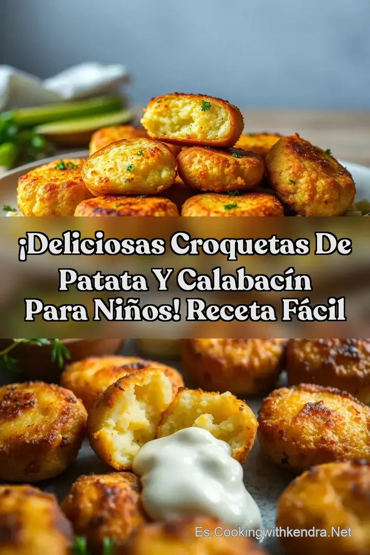 &iexcl;Deliciosas Croquetas de Patata y Calabac&iacute;n para Ni&ntilde;os! Receta F&aacute;cil