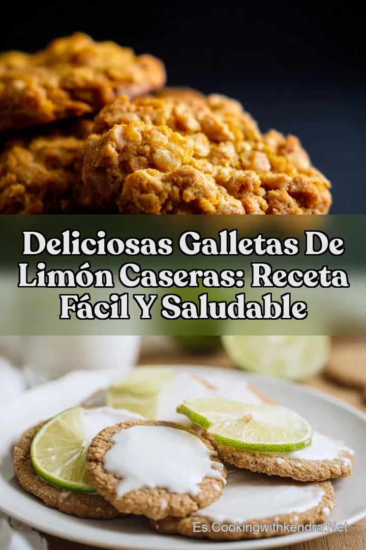 Deliciosas galletas de lim&oacute;n caseras: Receta F&aacute;cil y Saludable