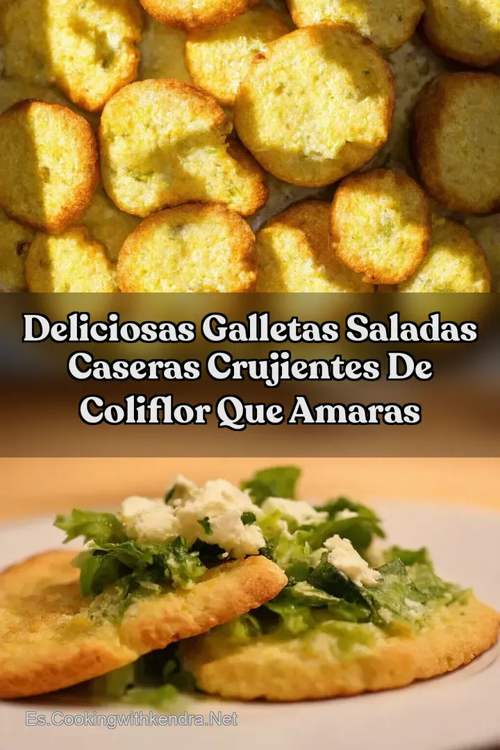 Deliciosas Galletas Saladas Caseras Crujientes de Coliflor Que Amaras