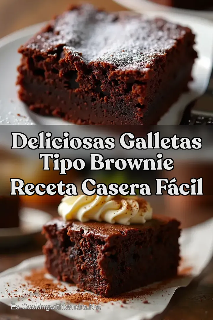 Deliciosas Galletas Tipo Brownie Receta Casera F&aacute;cil