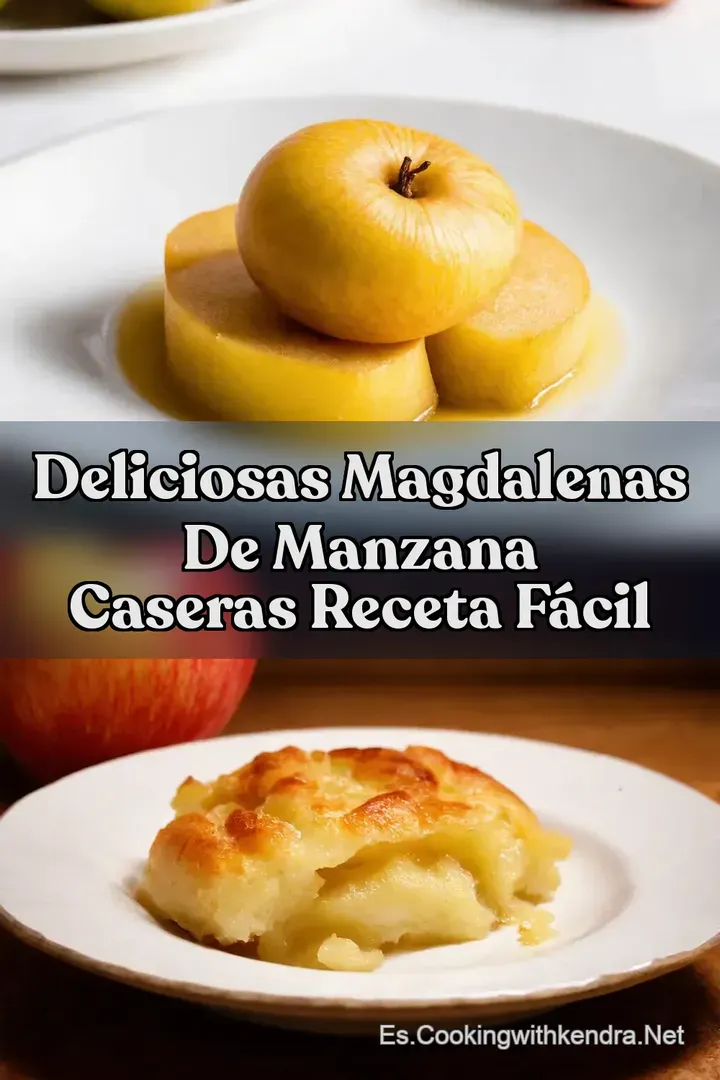 Deliciosas Magdalenas de Manzana Caseras Receta F&aacute;cil