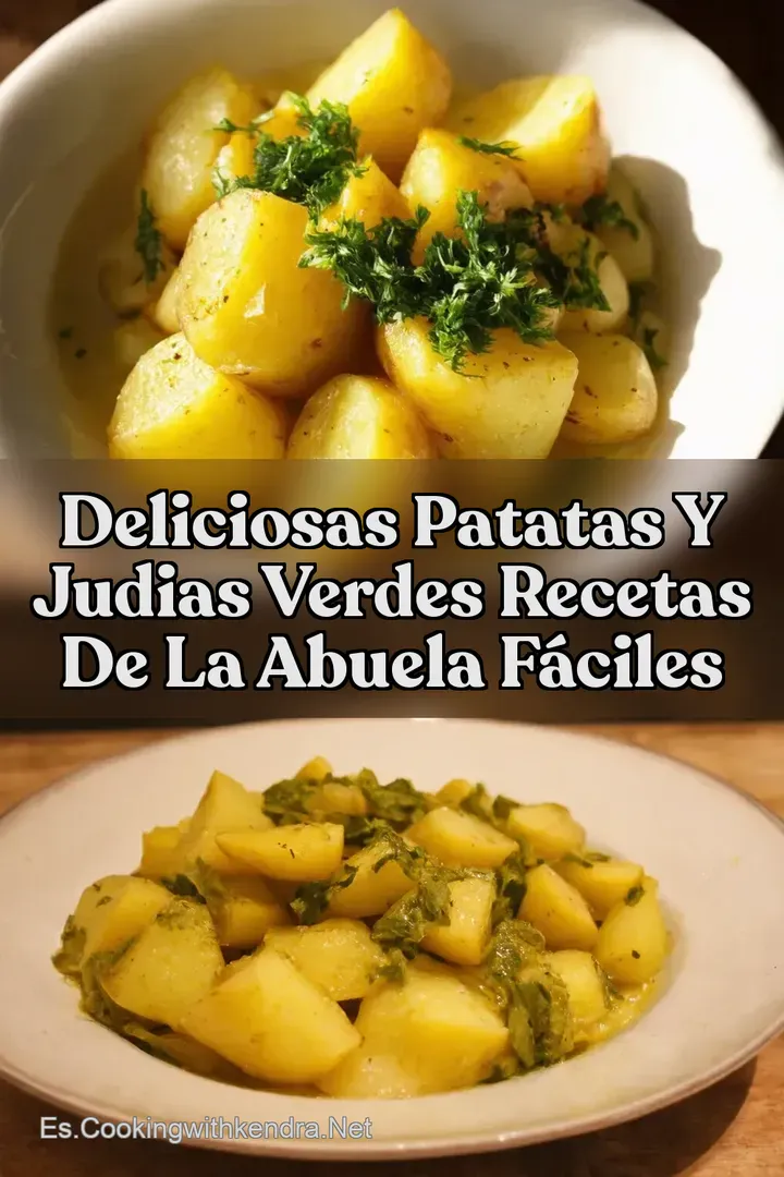 Deliciosas patatas y judias verdes Recetas de la abuela f&aacute;ciles