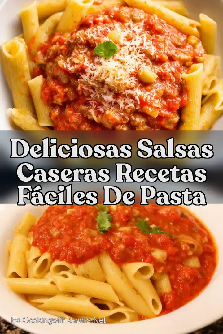 Deliciosas Salsas Caseras Recetas F&aacute;ciles de Pasta