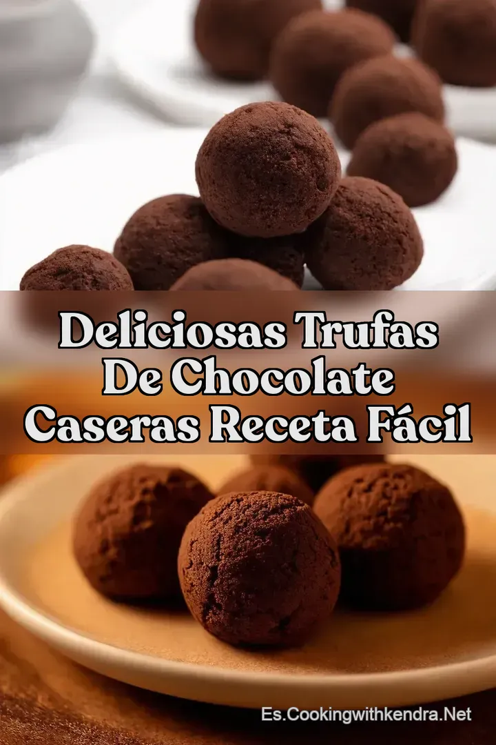 Deliciosas Trufas de Chocolate Caseras Receta F&aacute;cil