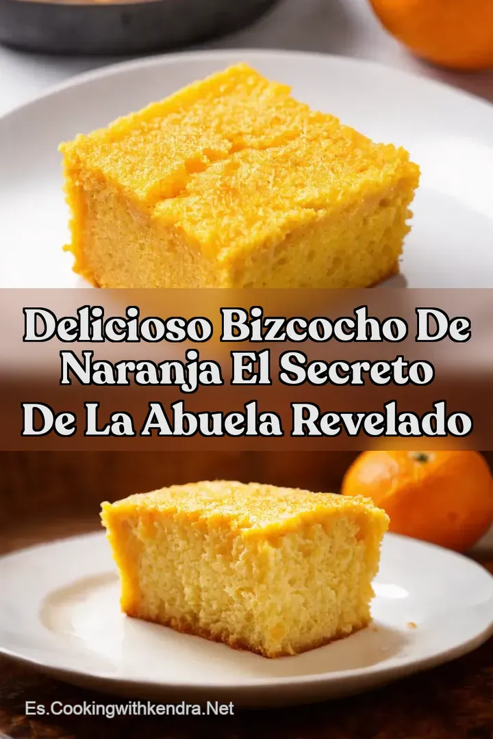 Delicioso Bizcocho de Naranja El Secreto de la Abuela revelado