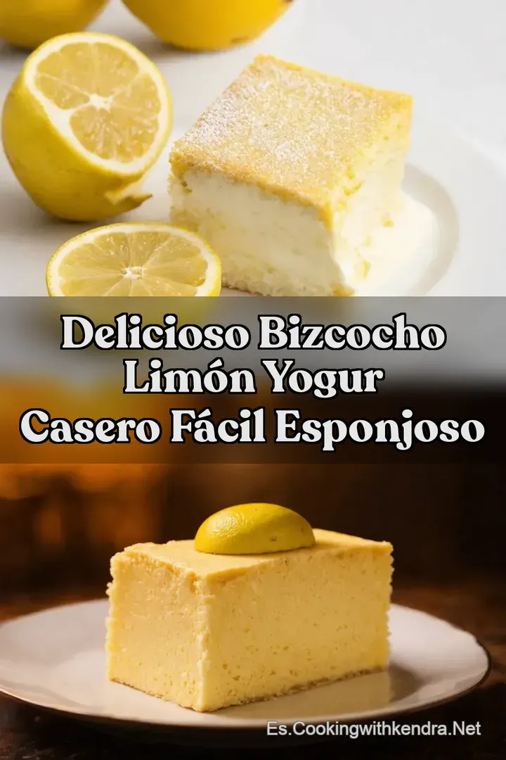 Delicioso Bizcocho Lim&oacute;n Yogur Casero F&aacute;cil Esponjoso