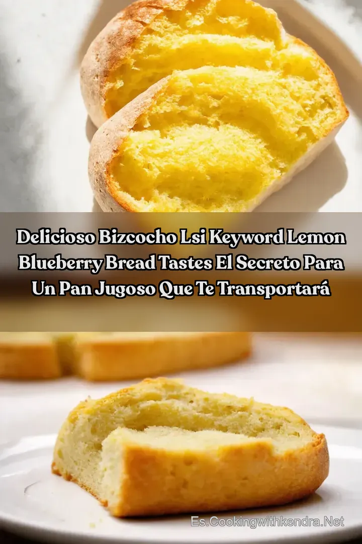 Delicioso Bizcocho LSI keyword Lemon Blueberry Bread Tastes El Secreto Para Un Pan Jugoso Que Te Transportar&aacute;