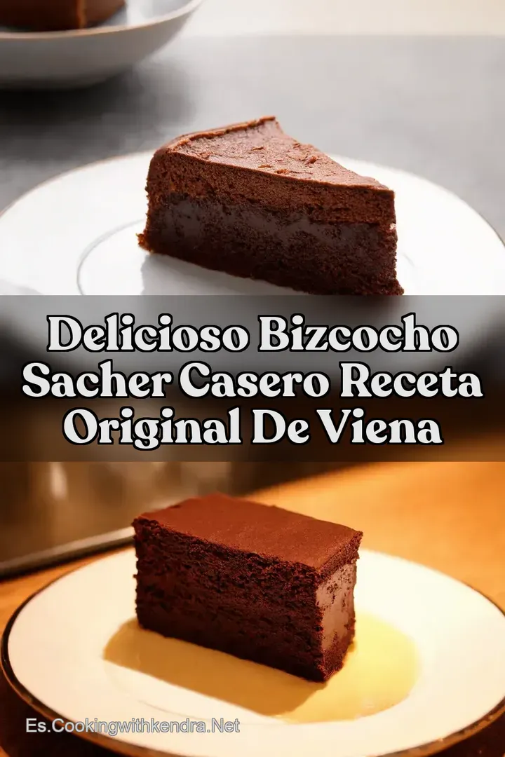Delicioso Bizcocho Sacher Casero Receta Original de Viena