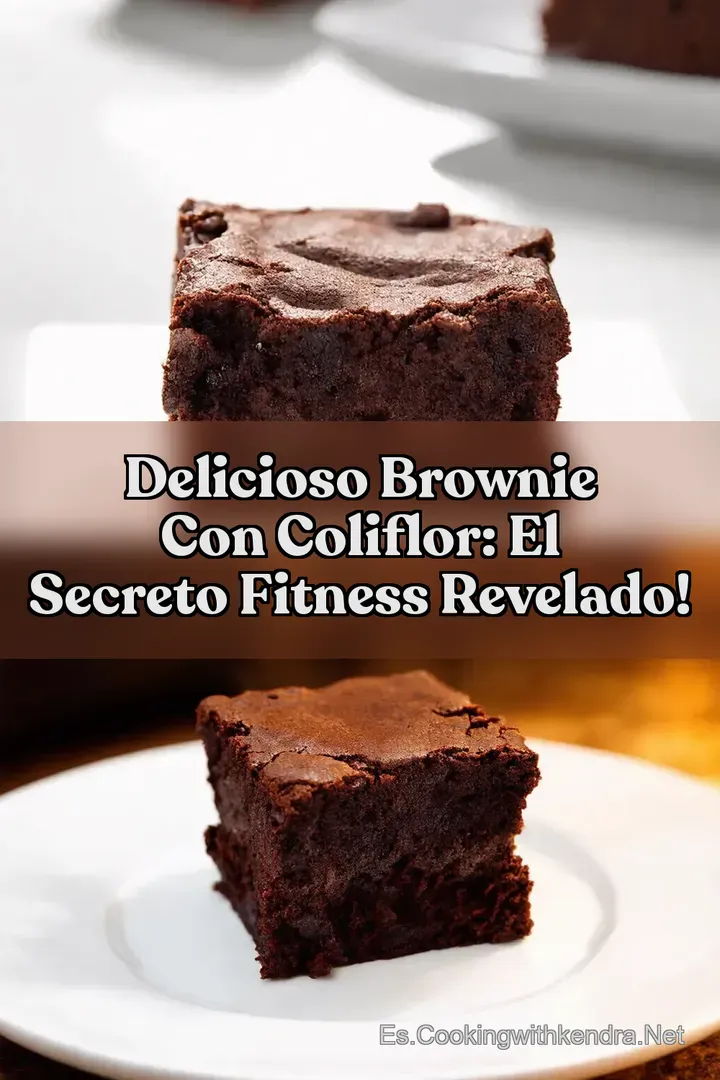 Delicioso Brownie con Coliflor: El Secreto Fitness Revelado!