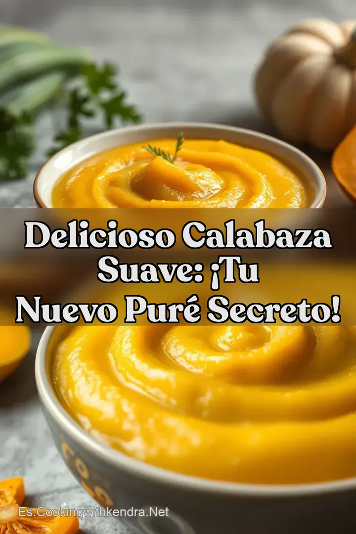 Delicioso Calabaza Suave: &iexcl;Tu Nuevo Pur&eacute; Secreto!