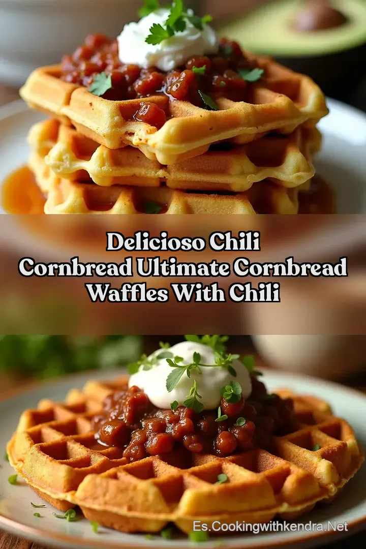 Delicioso Chili Cornbread Ultimate Cornbread Waffles with Chili
