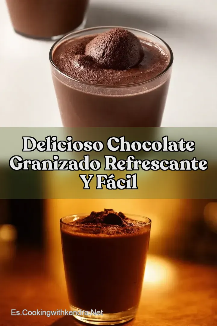 Delicioso Chocolate Granizado Refrescante y F&aacute;cil