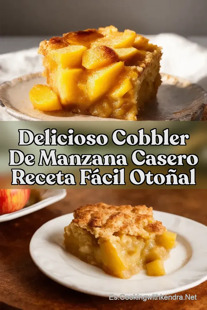 Delicioso Cobbler de Manzana Casero Receta F&aacute;cil Oto&ntilde;al