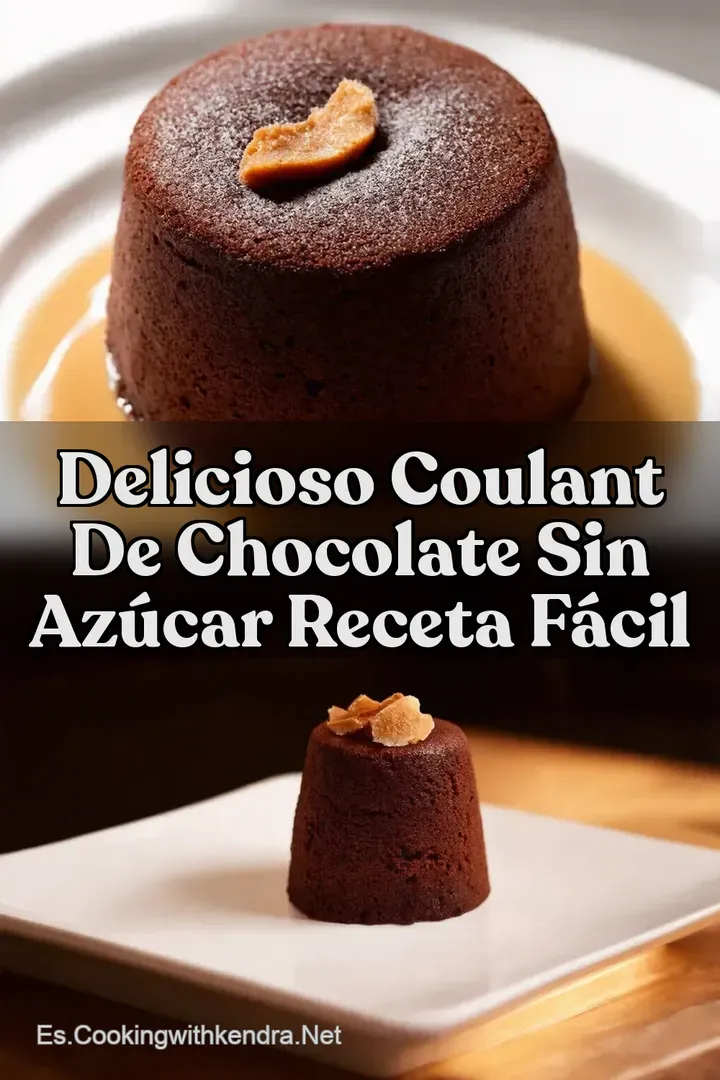 Delicioso Coulant de Chocolate Sin Az&uacute;car Receta F&aacute;cil