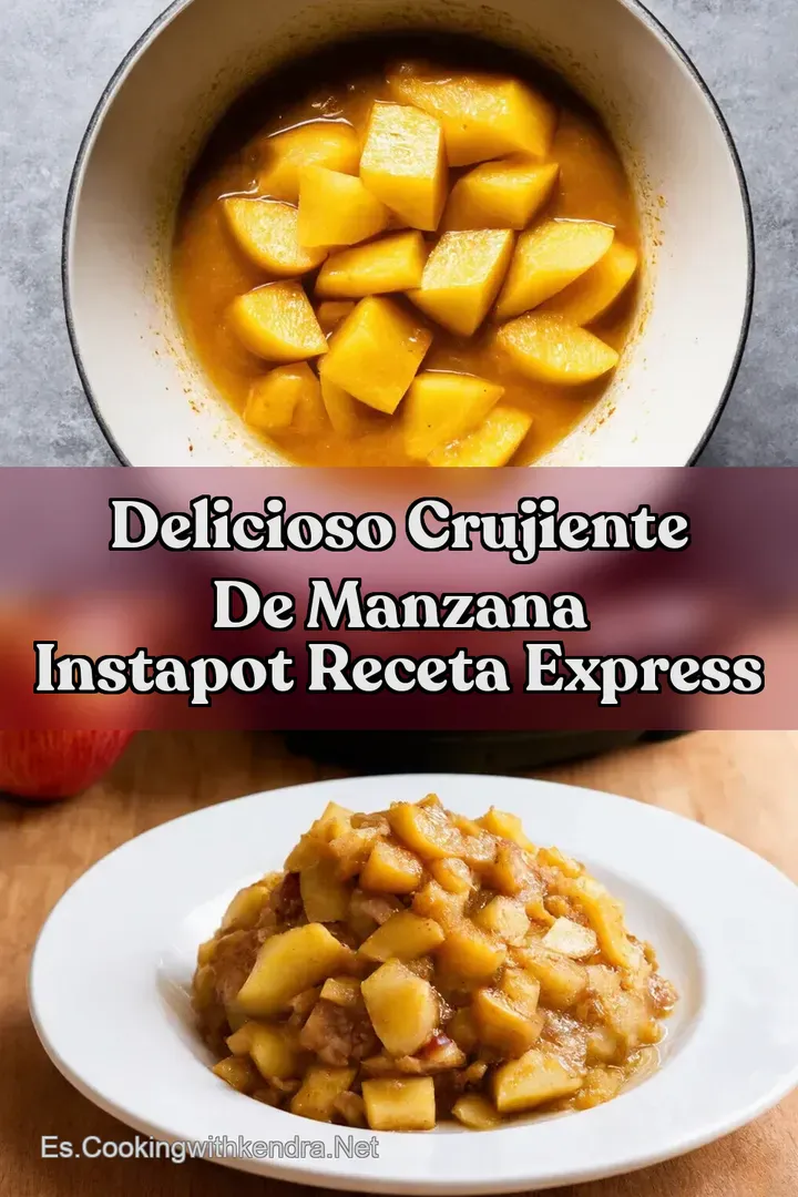 Delicioso Crujiente de Manzana Instapot Receta Express