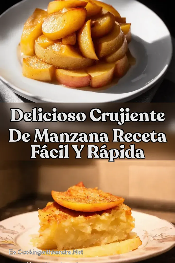 Delicioso Crujiente de Manzana Receta F&aacute;cil y R&aacute;pida