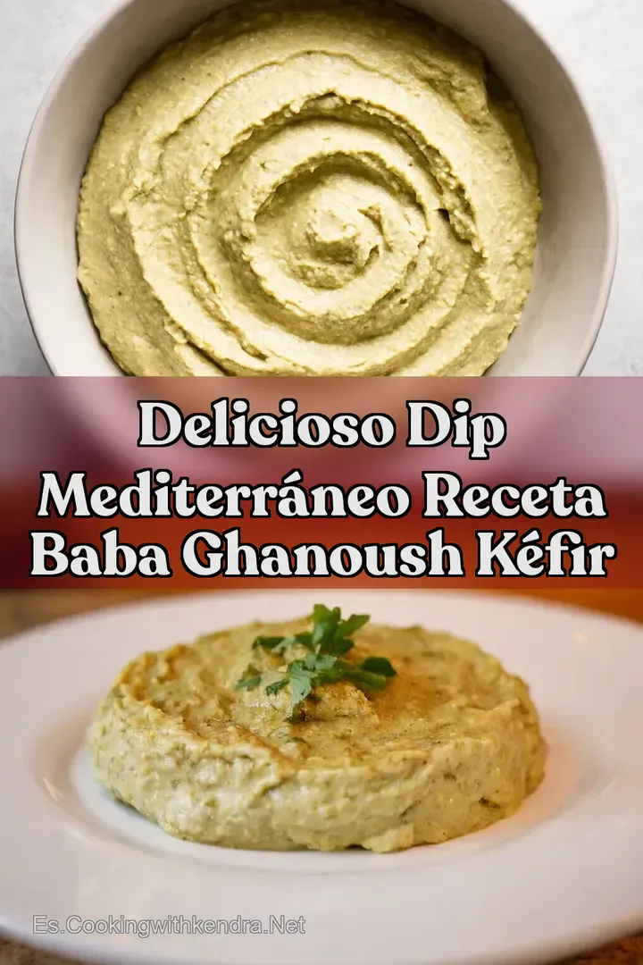 Delicioso Dip Mediterr&aacute;neo Receta Baba Ghanoush K&eacute;fir