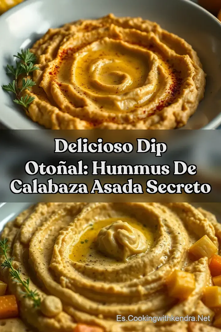 Delicioso Dip Oto&ntilde;al: Hummus de Calabaza Asada Secreto