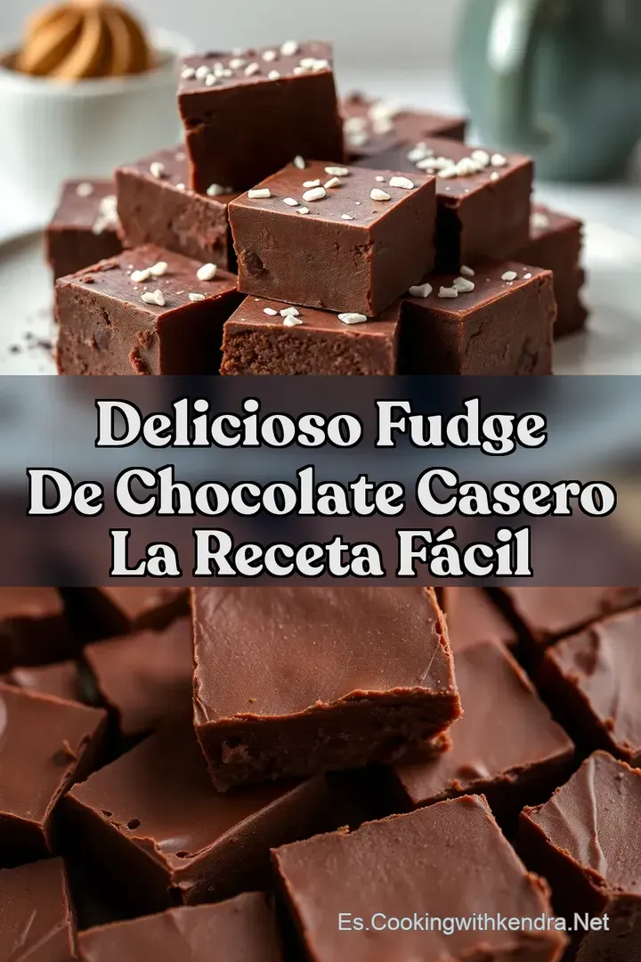 Delicioso Fudge de Chocolate Casero La Receta F&aacute;cil