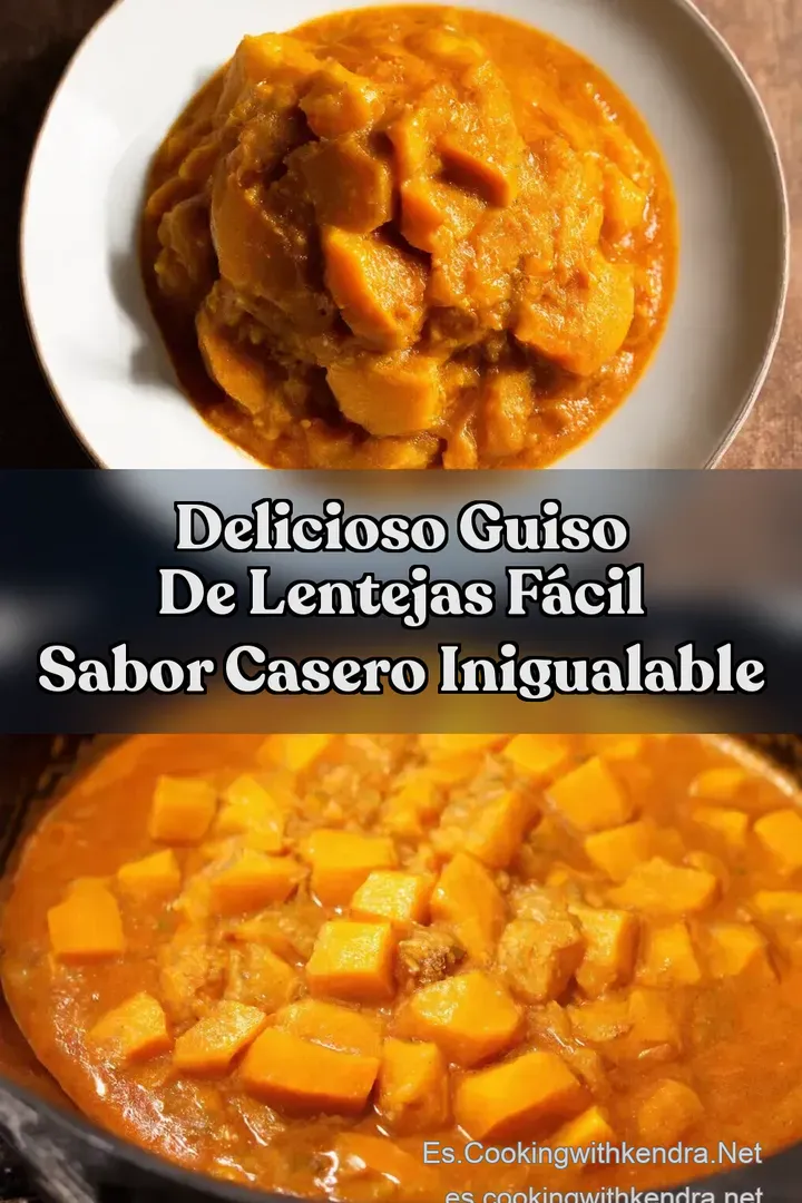Delicioso Guiso de Lentejas F&aacute;cil Sabor Casero Inigualable
