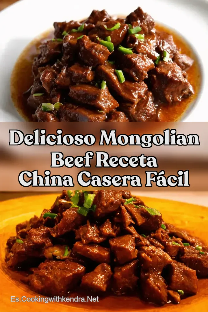 Delicioso Mongolian Beef Receta China Casera F&aacute;cil