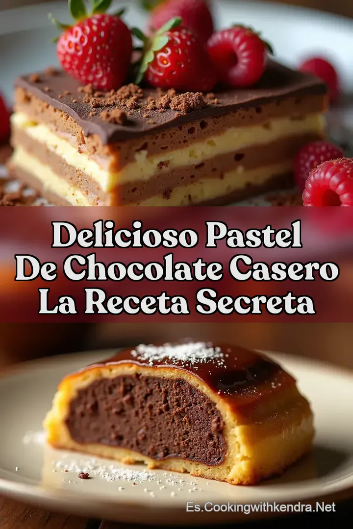 Delicioso Pastel de Chocolate Casero La Receta Secreta