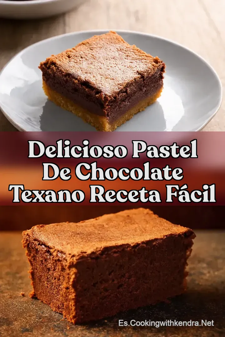 Delicioso Pastel de Chocolate Texano Receta F&aacute;cil