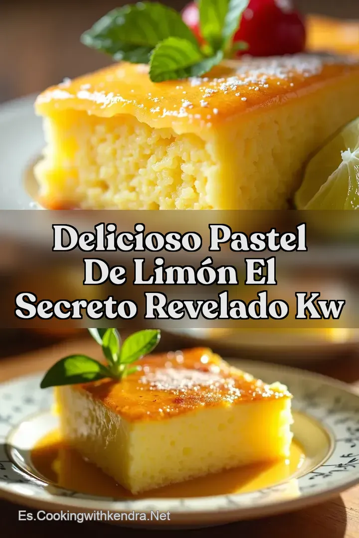 Delicioso Pastel de Lim&oacute;n El Secreto Revelado kw