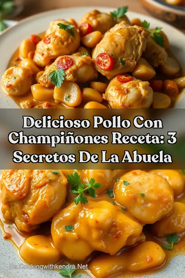 Delicioso Pollo Con Champi&ntilde;ones Receta: 3 Secretos De La Abuela