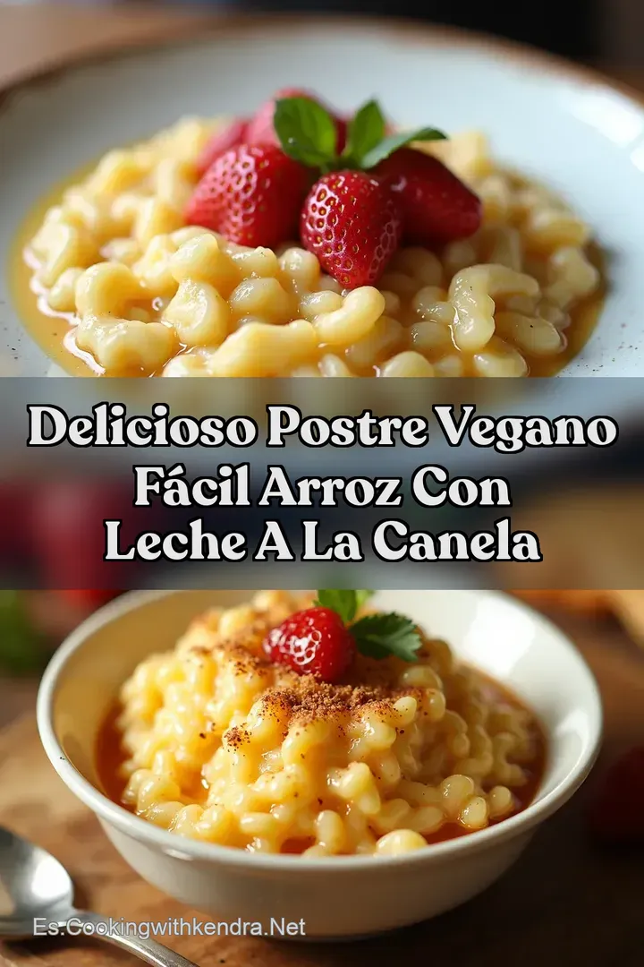 Delicioso Postre Vegano F&aacute;cil Arroz con Leche a la Canela