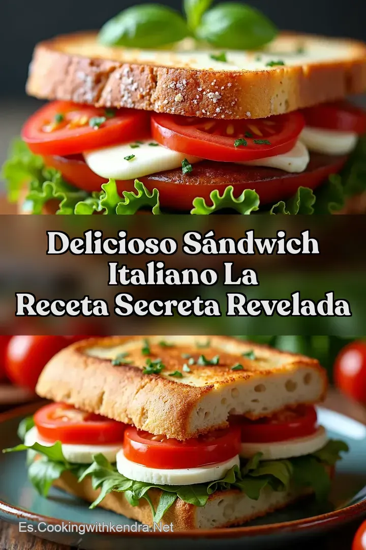 Delicioso S&aacute;ndwich Italiano La Receta Secreta Revelada