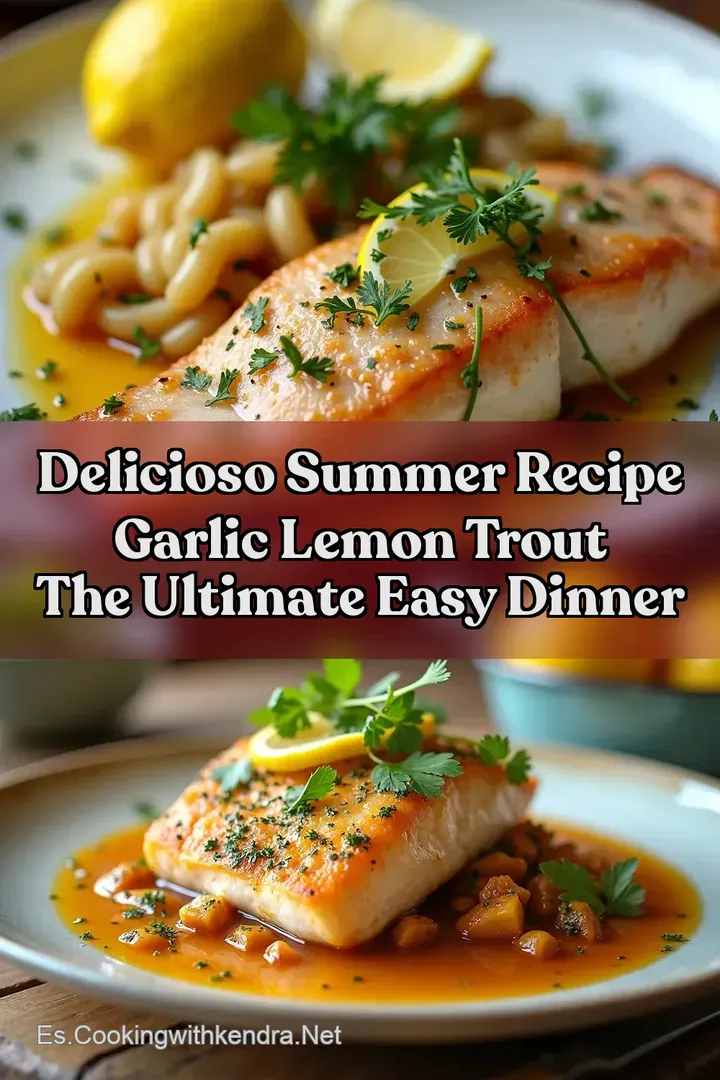Delicioso SUMMER RECIPE Garlic Lemon Trout The Ultimate Easy Dinner
