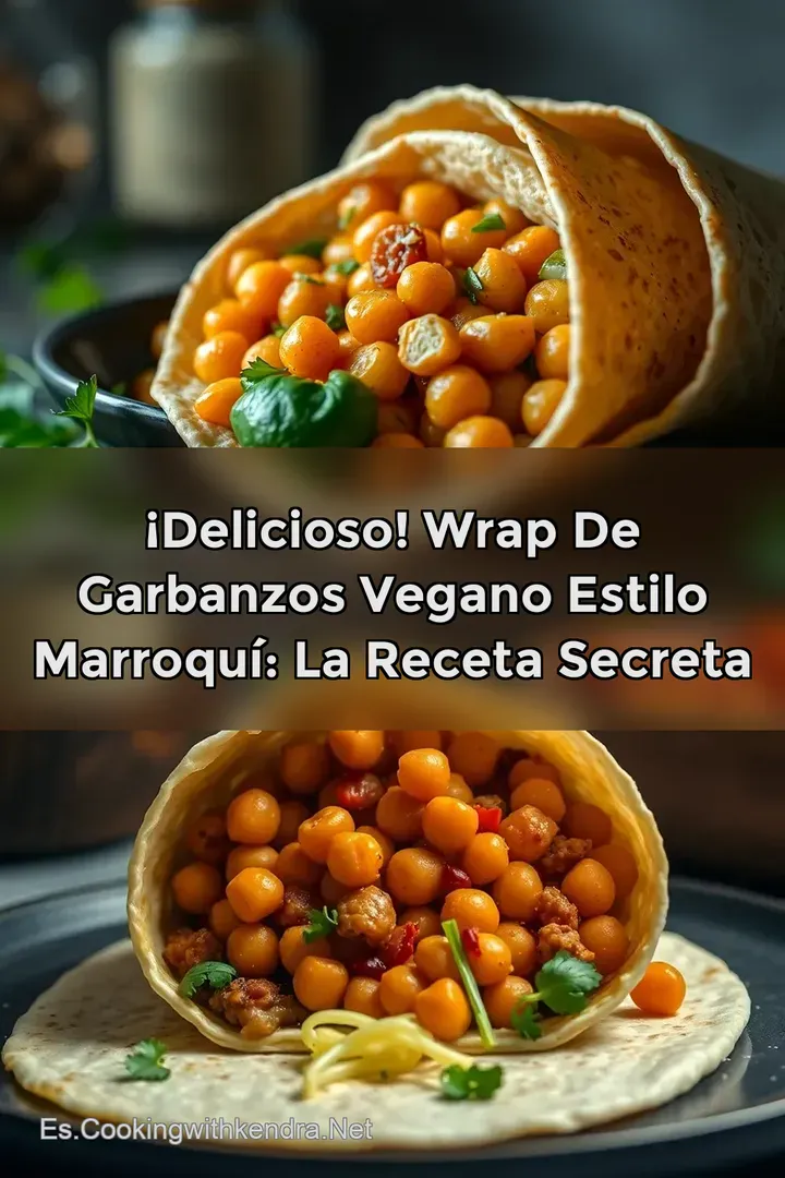 &iexcl;Delicioso! Wrap de Garbanzos Vegano Estilo Marroqu&iacute;: La Receta Secreta