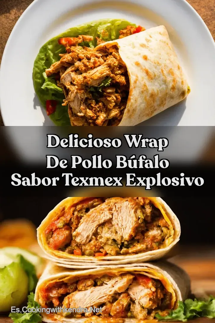 Delicioso Wrap de Pollo B&uacute;falo Sabor TexMex Explosivo