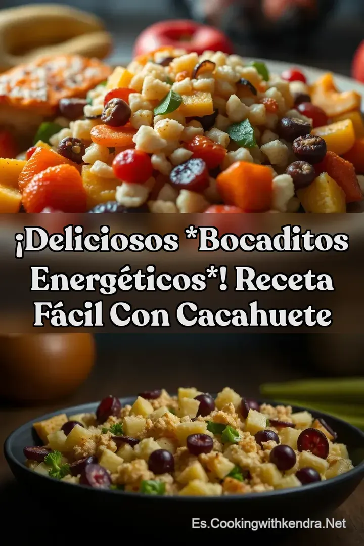 &iexcl;Deliciosos Bocaditos Energ&eacute;ticos! Receta F&aacute;cil con Cacahuete