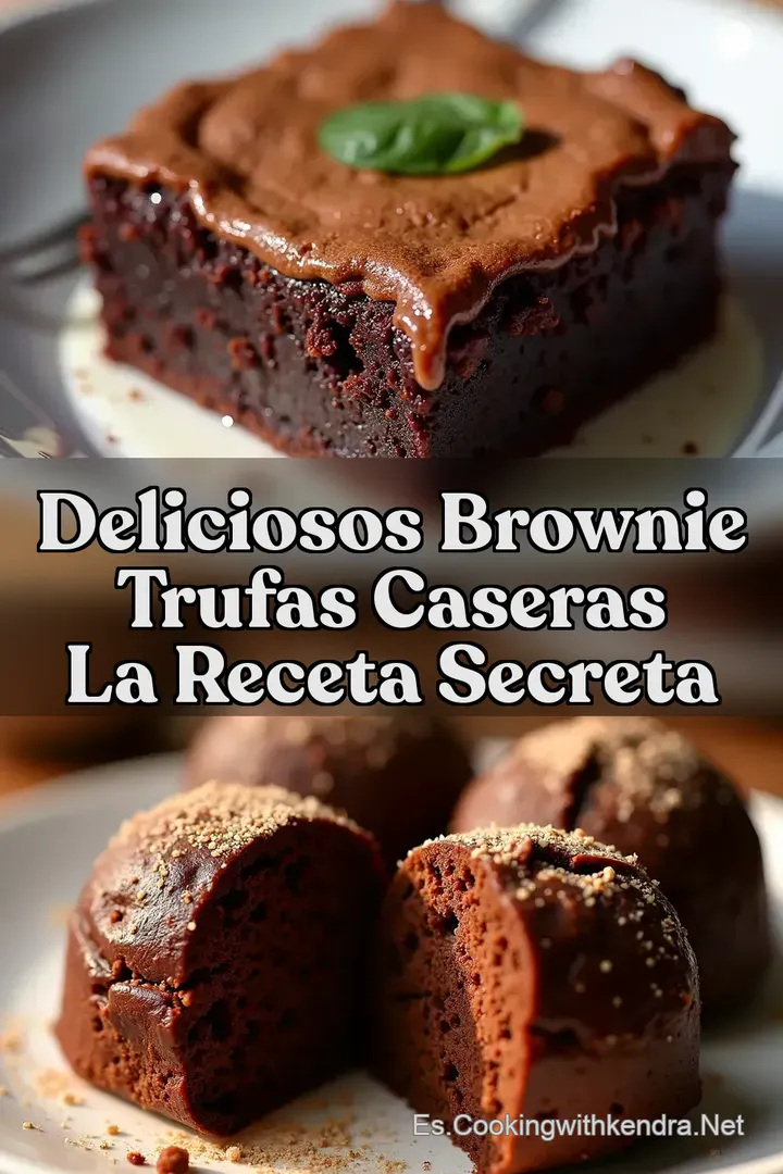 Deliciosos Brownie Trufas Caseras La Receta Secreta