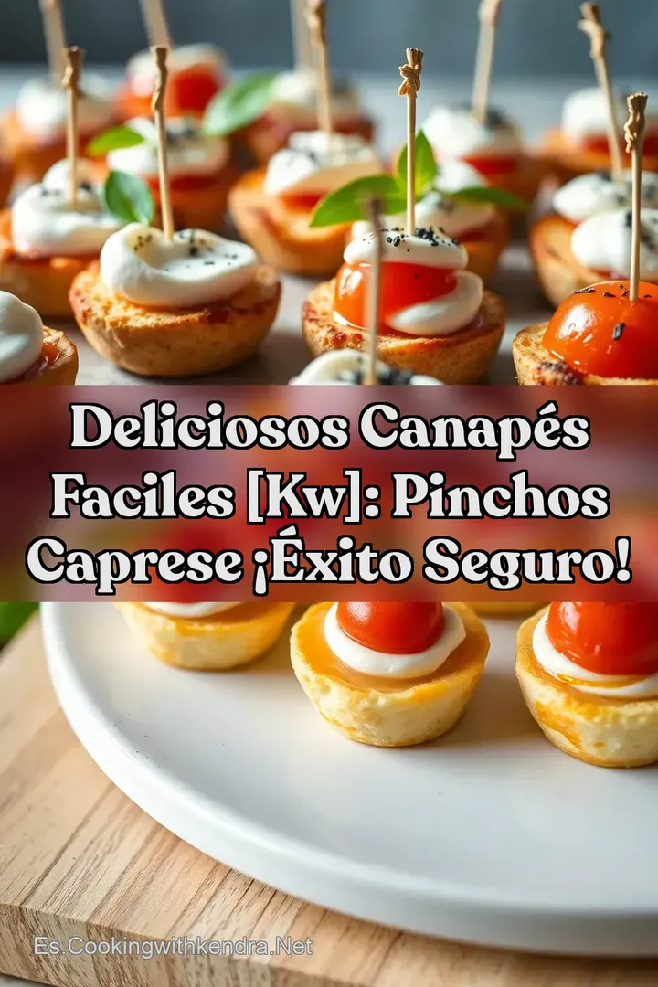 Deliciosos Canap&eacute;s Faciles [kw]: Pinchos Caprese &iexcl;&Eacute;xito Seguro!