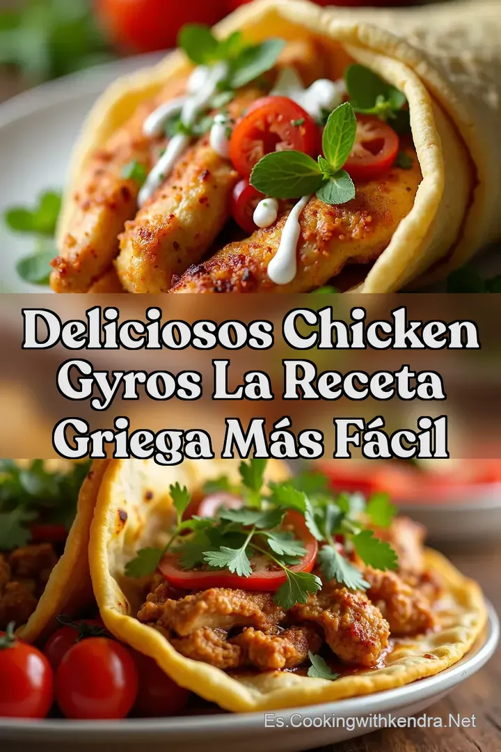 Deliciosos Chicken Gyros La Receta Griega M&aacute;s F&aacute;cil