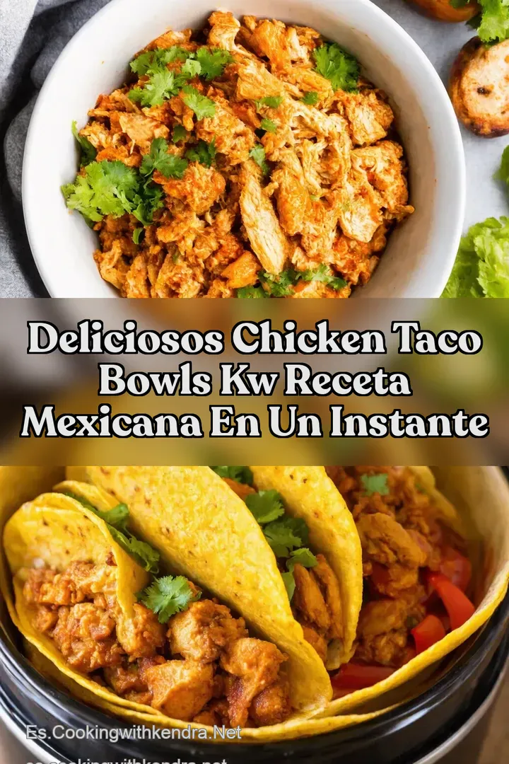 Deliciosos Chicken Taco Bowls kw Receta Mexicana en un Instante