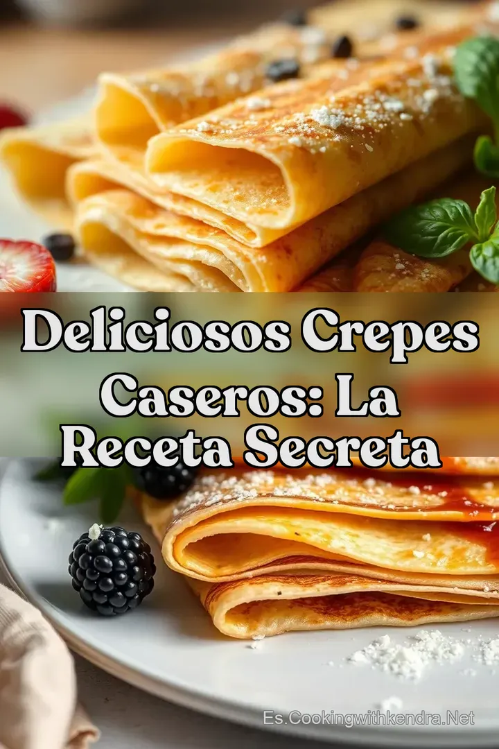 Deliciosos Crepes Caseros: La Receta Secreta