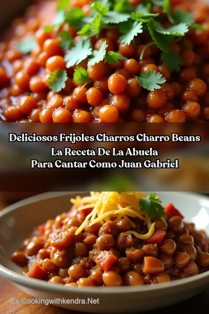 Deliciosos Frijoles Charros Charro Beans La Receta de la Abuela para Cantar como Juan Gabriel
