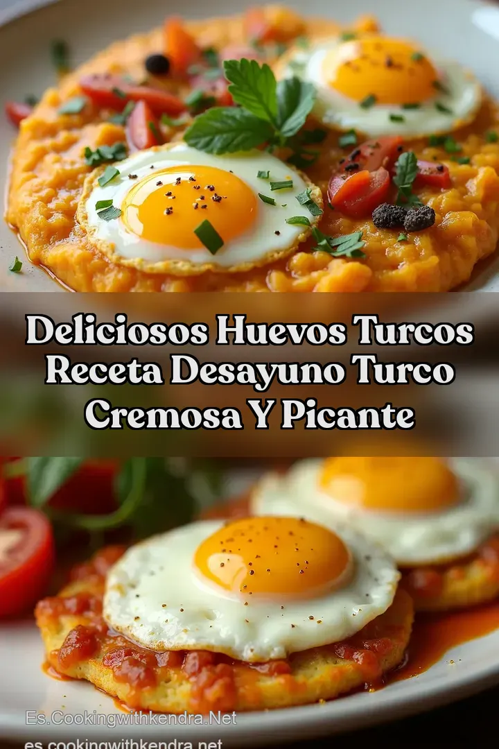 Deliciosos Huevos Turcos Receta Desayuno Turco Cremosa y Picante