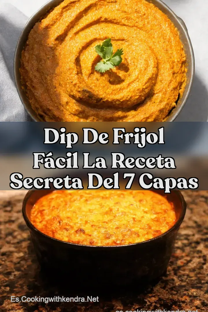 Dip de Frijol F&aacute;cil La Receta Secreta del 7 Capas