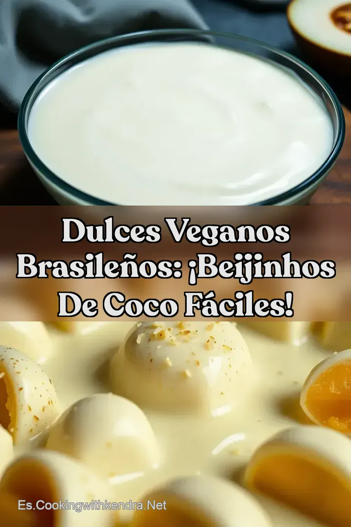 Dulces veganos brasile&ntilde;os: &iexcl;Beijinhos de Coco F&aacute;ciles!